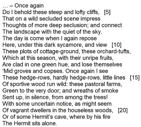 William Wordsworth - Tintern Abbey (excerpt)